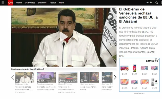Reporte de CNN. Foto: captura en en web / CNN.