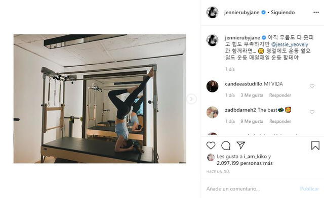 BLACKPINK: Jennie en Instagram