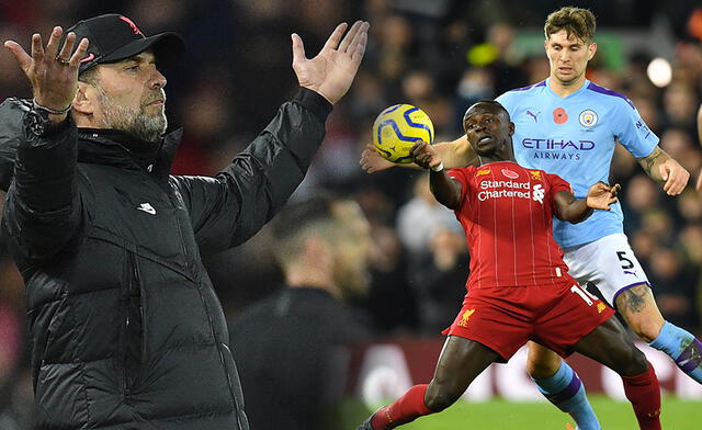 Si Liverpool derrota al Manchester City, se convertiría en el nuevo líder de la Premier League. Foto: conmposición LR/AFP