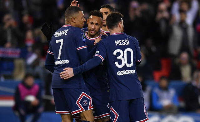 Es la primera vez que los tres jugadores anotan en un mismo partido. Foto: PSG