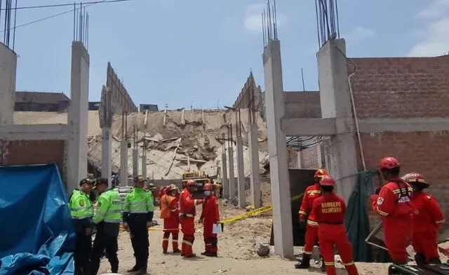 Derrumbe en Ventanilla: recuperan el cadáver de un bombero sepultado por escombros