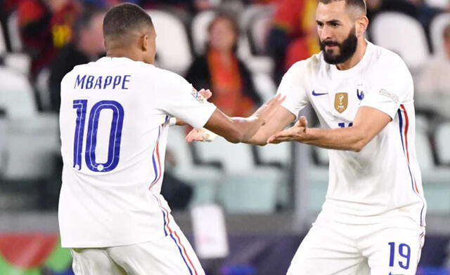 Benzema y Mbappé disputarán el Mundial Qatar 2022. Fotos: Selección francesa