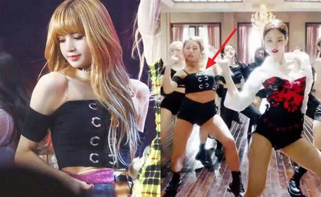 ¿Lisa usaba el vestuario de las bailarinas de YG?. Foto: captura Facebook