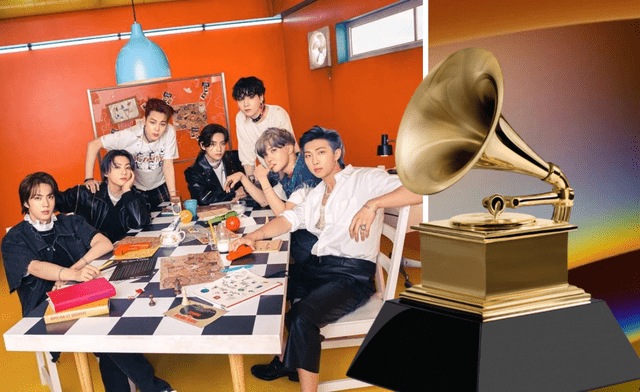 ARMY espera que BTS gané un premio en los Grammys 2022. Foto composición: BIGHIT Music y Grammys