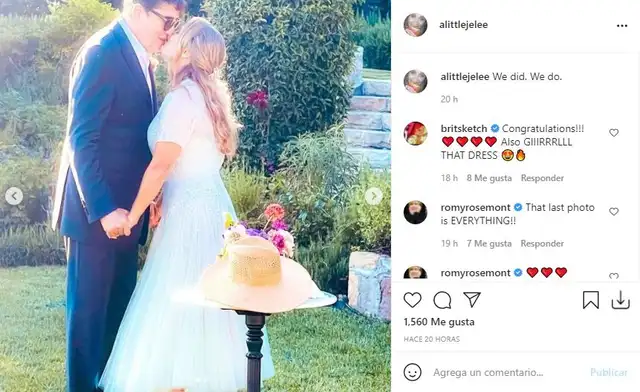 Matrimonio de Alfred Molina. Foto: captura/Instagram