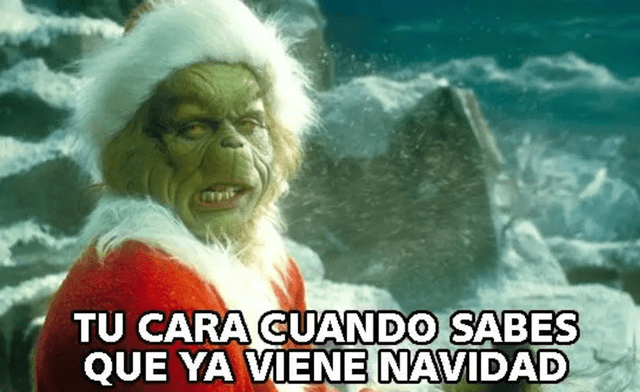 Meme del Grinch. Foto: difusión