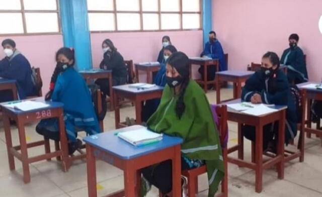 Alumnos de Huancabaamba podrían dejar de asisitir de manera presencial a colegios. Foto: Facebook