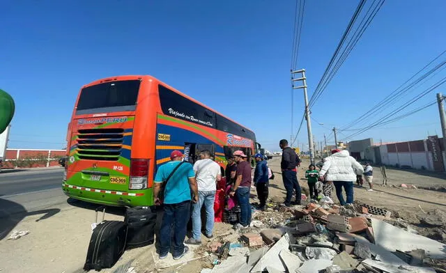 Bus de empresa de empresa de transporte ocasionó muerte de trabajador. Foto: Rosa Quincho.