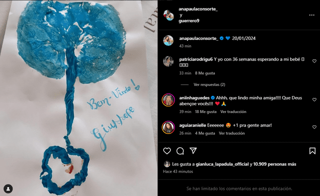 Paolo Guerrero y Ana Paula felices por el nacimiento de su bebé. Foto: Instagram/Paolo Guerrero   