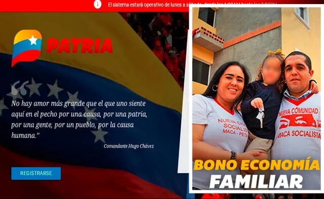 El Bono Economía Familiar llegará durante la última semana de mayo. Foto: Patria   