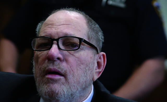 Harvey Weinstein is on a wheelchair during the court's hearing on his retrial for sexual abuse. Photo: AFP News Harvey Weinstein is on a wheelchair during the court's hearing on his retrial for sexual abuse. Photo: AFP News