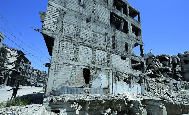On Syria, there are still some ruined buildings as a result of their Civil War, even 14 years later. Photo: AFP News On Syria, there are still some ruined buildings as a result of their Civil War, even 14 years later. Photo: AFP News