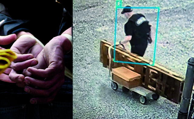 Grant Hardin escaped using a similar uniform as the officers and no one noticed him while he was passing through a gateway. Photo: GLR Composition / AFP News / Arkansas Department of Corrections Grant Hardin escaped using a similar uniform as the officers and no one noticed him while he was passing through a gateway. Photo: GLR Composition / AFP News / Arkansas Department of Corrections
