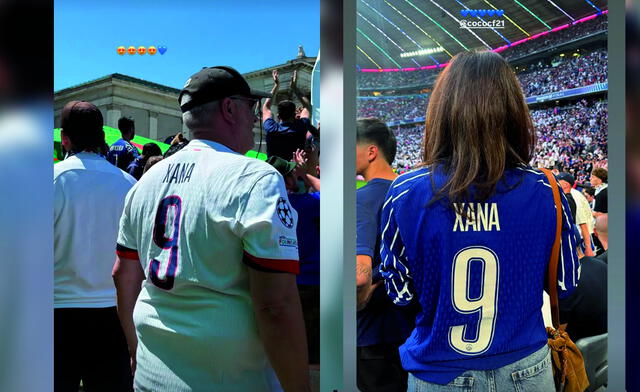 Sira Martinez, Luis Enrique's oldest daughter, posted on her Instagram account how the fans honored her sister Xana. Photo: Instagram: siramartinezc Sira Martinez, Luis Enrique's oldest daughter, posted on her Instagram account how the fans honored her sister Xana. Photo: Instagram: siramartinezc