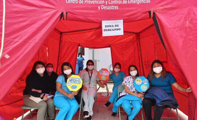 Vacunación tercera dosis La Libertad. Foto: Prensa Gore