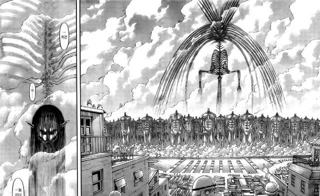 Shingeki no kyojin manga 130. Créditos: Hajime Isayama