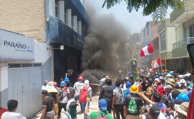 Amagos de incendio tanto en el Ministerio Público como el Poder Judicial de Camaná. Foto: Camaná GO