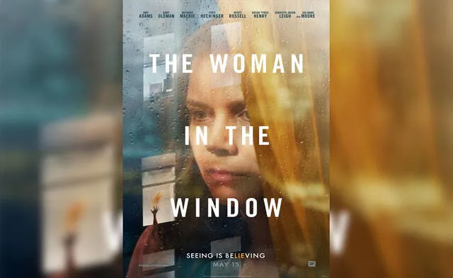 woman in window poster