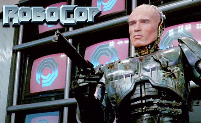 arnold Schwarzenegger como Robocop gracias al deepfake. Créditos: composición