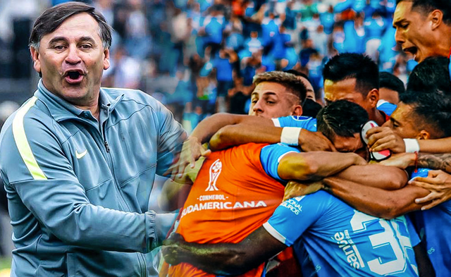 Carlos Bustos afronta su primera experiencia en el fútbol de Bolivia. Foto: composición LR/Twitter/Conmebol.   