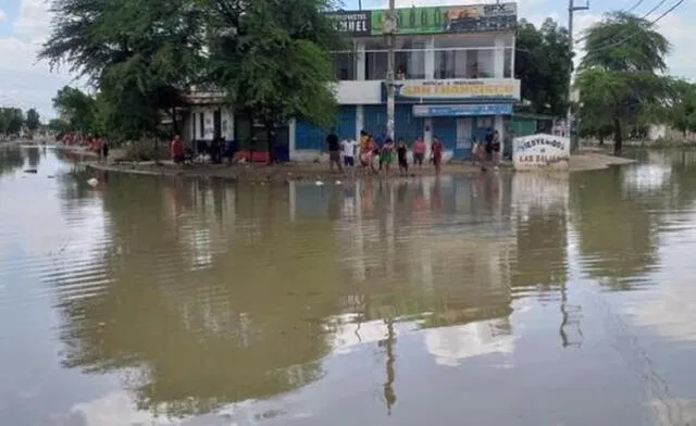 Así se encuentran los asentamientos de Piura a causa de las lluvias. Foto: La República   