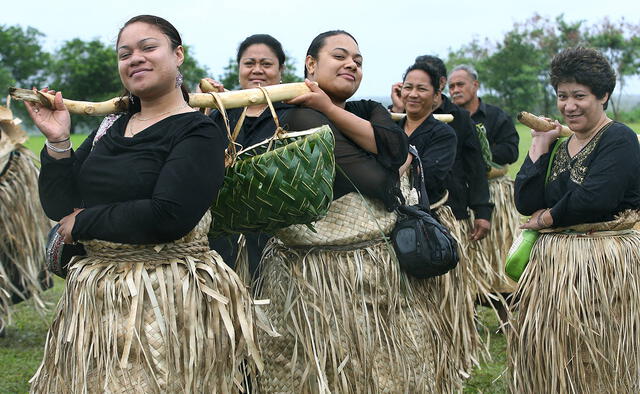 Población de Tonga. Foto: AFP