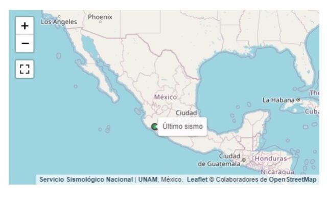 Información del último sismo en México. Foto: SSN   