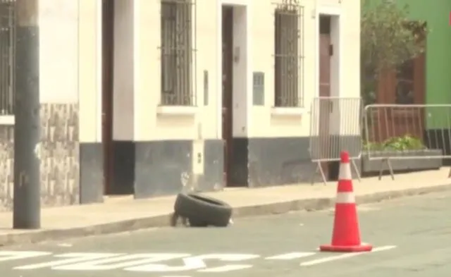 Así fue la escena previa a la detonación de carro de juguete. Foto: Captura Canal N   