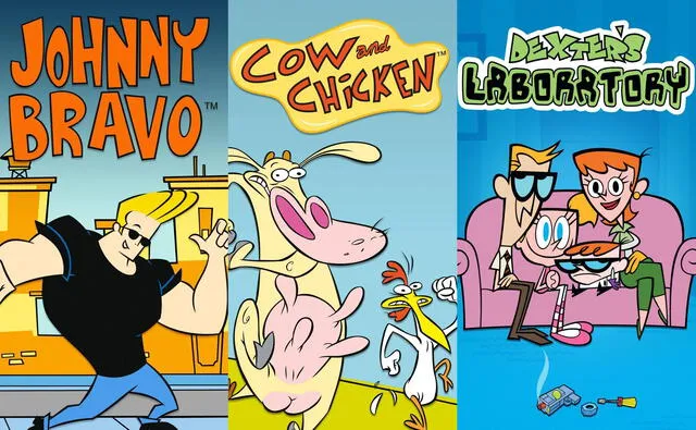 La vaca y el pollito, Johnny Bravo, El laboratorio de Dexter