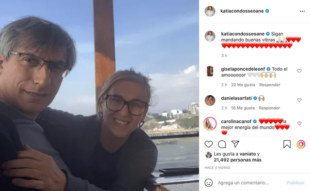 Katia Condos y Federico Salazar reaparecen en redes