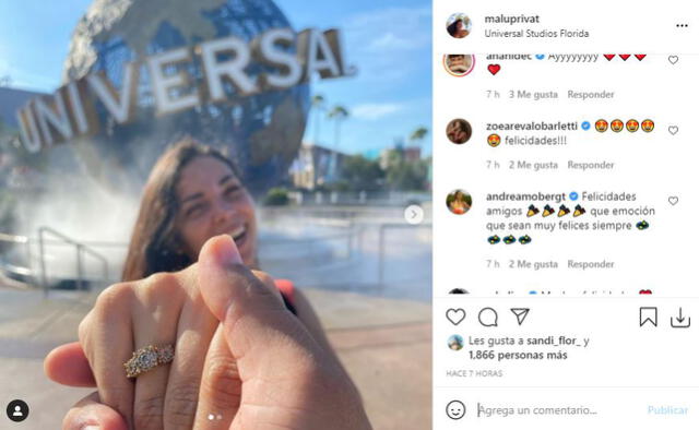 Malú Privat y Sandro Ventura