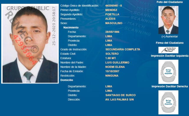  Alexis Méndez Portilla es uno de los responsables de la 'seguridad' de la banda del que fue capo del narcotráfico, Marco Estrada Gonzales. Foto: difusión   