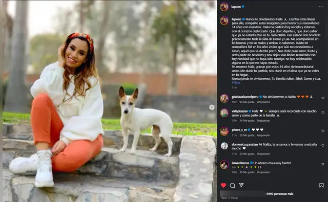 Mensaje de Ethel Pozo.   