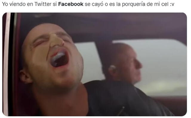 Revisa los mejores memes que dejó la caída de Facebook. Foto: captura de Twitter