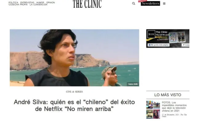 The clinic identificó a André Silva como chileno. Foto: The clinic