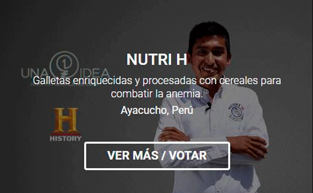 History Channel: ¿Cómo votar por el peruano que creó las galletas contra la anemia?