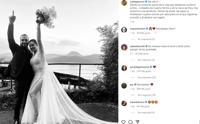 Publicación de Maite Perroni  Foto: Instagram