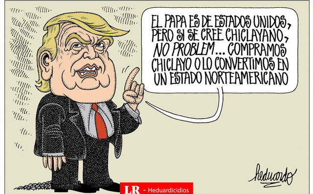 Caricatura de Heduardo. Foto: La República Caricatura de Heduardo. Foto: La República