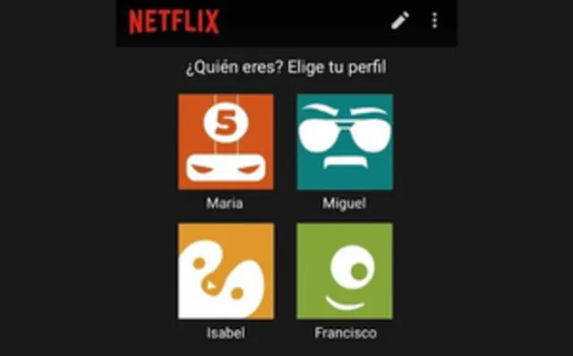 Perfiles de Netflix