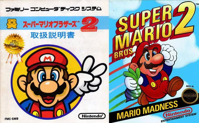 Super Mario Bros 2: Japón vs. Estados Unidos. Foto: Nintendo