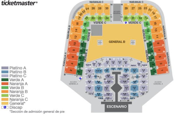 El concierto de Taylor Swift será en el Foro Sol de México. Foto: Ticketmaster   