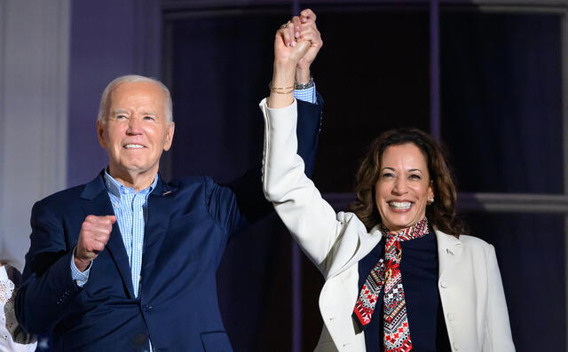 Kamala Harris sería la sucesora de Joe Biden. Foto: AFP   