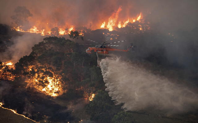 Incendios forestales en Australia.