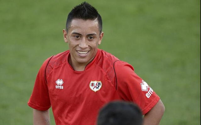 Christian Cueva en España. Foto: Rayo Vallecano