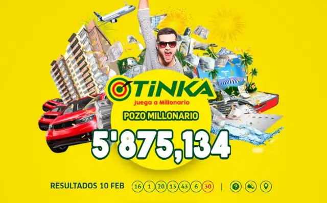 La tinka, pozo millonario para el domingo 14 de febrero. Foto: Intralot