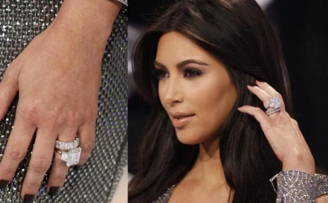 Brillantes joyas de Kim Kardashian.