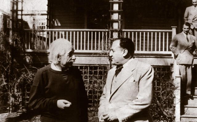Albert Einstein y Víctor Raul Haya de la Torre