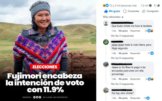 Contenido con mayor interacción. Foto: Facebook  