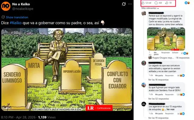 Alcance del post más viral en redes sociales. Foto: Facebook  
