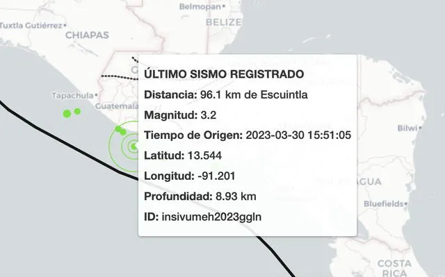 Sismos hoy 30 de marzo en Guatemala